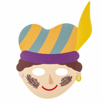 SINTERKLAAS - หน้ากากโฟม เซนต์นิโคลัสและปีต (48 ชิ้น)