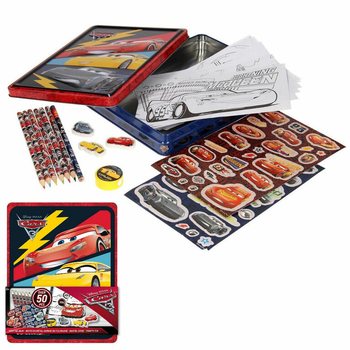 ชุดศิลปะและงานฝีมือ 3D DISNEY CARS ในกล่องเหล็ก (12 ชิ้น)