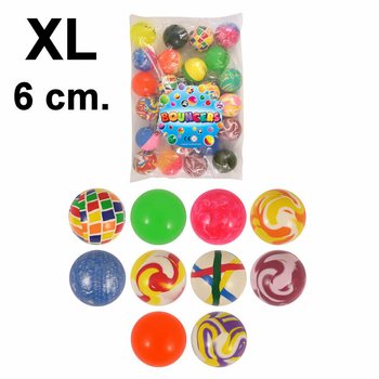 ลูกบอลเด้ง XL คละแบบ Ø6ซม. (25 ชิ้น)