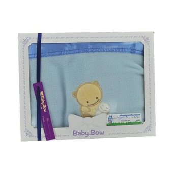 ผ้าห่มฟลีซเด็ก Baby Bow - สีน้ำเงิน