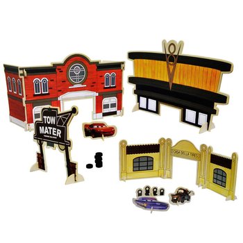 DISNEY CARS - ชุดของเล่นไม้เมกะ "สร้างชุดคาร์สของคุณเอง"