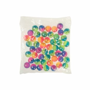 ลูกบอลเด้งดึ๋งลายฝ้าคละสี &Oslash; 3.2 ซม. (50 ชิ้น)