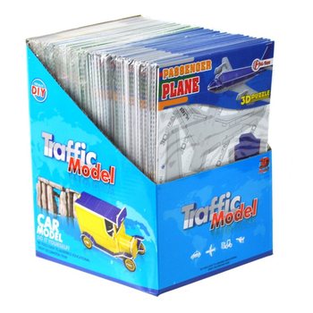 ตัวต่อจิ๊กซอว์เครื่องบิน 3 มิติ ในกล่องโชว์ (64 ชิ้น)