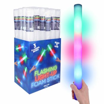 แท่งโฟม LED - แท่งปาร์ตี้หลากสีในดิสเพลย์ (24 ชิ้น)