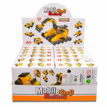 ตัวต่อบล็อก - รถก่อสร้าง (12 ชิ้น)