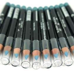 ดินสอเขียนขอบปากและขอบตา สีน้ำเงินเมทัลลิก (12 แท่ง)
