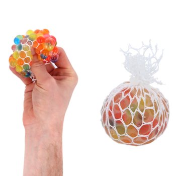 ลูกบอลบีบตาข่าย Squeezy Beadz ในกล่องโชว์ (36 ชิ้น)