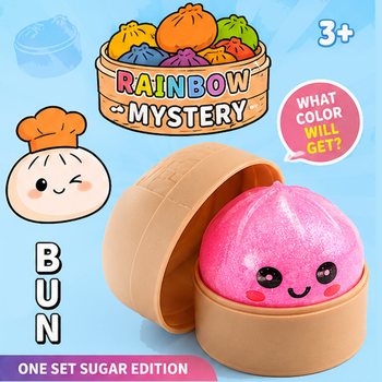 RAGE - สกุชชี่ซาลาเปา SUGAR EDITION ขนาดเล็ก (5.3 x 5.3 x 4.1 ซม.) ของเล่นบีบแก้เครียด 2026 (24 ชิ้น)