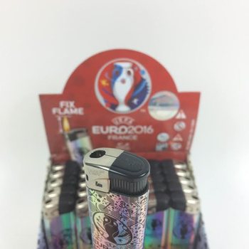 ไฟแช็กไฟฟ้า UEFA EURO 2016 พร้อมกล่องโชว์ - 50 ชิ้น (หมดแล้วหมดเลย)