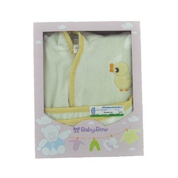 เสื้อคลุมอาบน้ำเด็ก BABY BOW สีเหลือง | ขายส่ง B2B