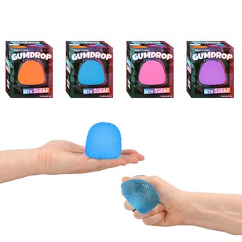 Squeeze Gum Drop ของเล่นบีบยืด ไส้น้ำตาล - ในกล่องดิสเพลย์ (12 ชิ้น)