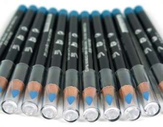 ดินสอเขียนขอบตาและขอบปาก สีฟ้าอ่อน (12 แท่ง)