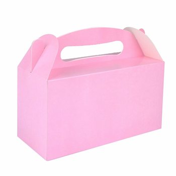 กล่องเมนู - สีชมพูเบบี้โรส - 23x9.5x18 ซม. (12 ชิ้น)