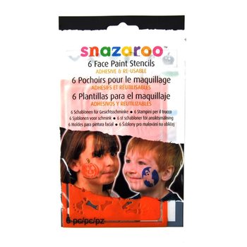 SNAZAROO - บล็อกแม่แบบเพ้นท์หน้า 6 ลาย (12 ชิ้น)