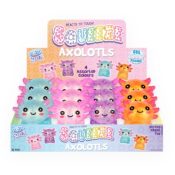SQUEEZE AXOLOTL - ไส้เจลชูการ์ - ในกล่องดิสเพลย์ (12 ชิ้น)