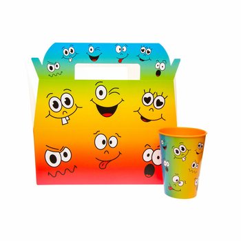 กล่องใส่อาหารเด็ก ลายยิ้ม Smiley - 22.5 x 12 x 9.5 ซม. (24 ชิ้น)