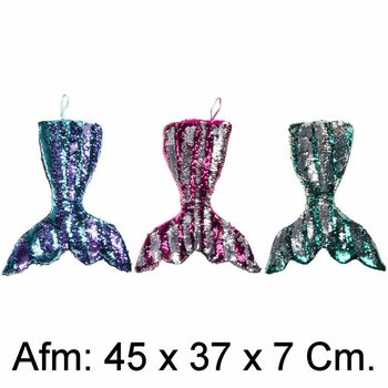 หมอนอิงหางนางเงือกผ้ากำมะหยี่ XL - 45 ซม. - คละสี (4 ชิ้น)