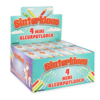 ดินสอสี Sinterklaas เซ็ต 4 ชิ้น ในกล่องโชว์ (120 ชุด)