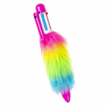 ปากกาลูกลื่นฟูฟ่อง 6 สีในแท่งเดียว - พร้อมกล่องโชว์ (24 ด้าม)