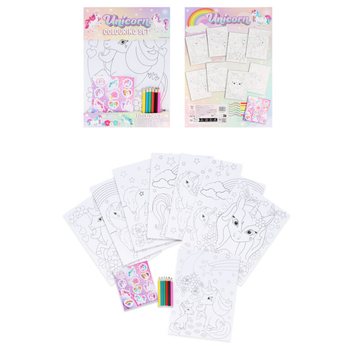 ชุดระบายสีขนาดใรญ่ ลายยูนิคอร์น - 22x30x1 ขม. (12 ชิ้น)