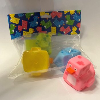 เป็ดน้อยธีมเกมมิ่ง - เป็ดอาบน้ำ 6x5 ซม. (4 ชิ้น)