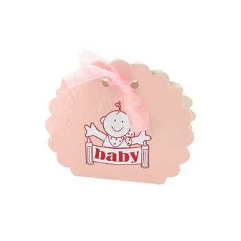 กล่องของขวัญสำหรับเด็กแรกเกิด / Baby Shower - สีชมพู (12 ชิ้น)