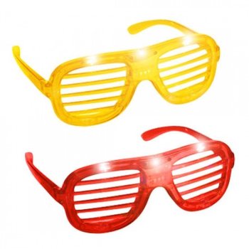 แว่นตาตะแกรงมีไฟ LED Shutter Shades (24 ชิ้น)