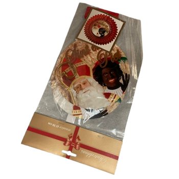พัดตกแต่งเทศกาลซินเตอร์คลาส (Sinterklaas) ขนาด &Oslash;50 ซม. - พับเก็บได้ (6 ชิ้น)