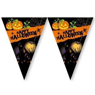 ธงราว Happy Halloween - 2.3 เมตร (6 ชิ้น)