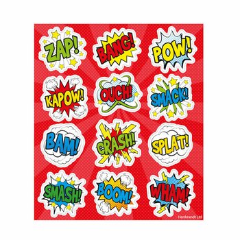 สติกเกอร์หรรษา: ดิสเพลย์ Comic Signs (120 ชิ้น)