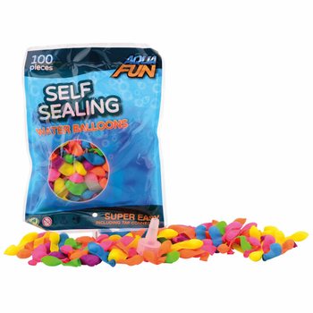 AQUA FUN - ลากโป่งน้ำปิดผนึกภัดโนมัติ 100 ลาก (แพ็ค 6)