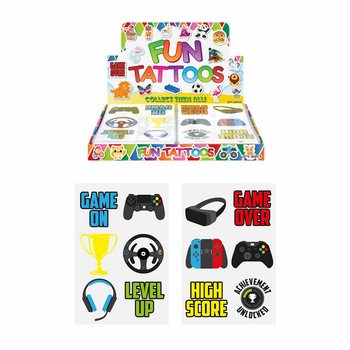 แทททู Gamer Fun กล่องโชว์ (96 แผ่น)