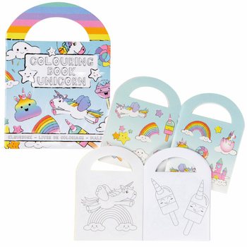 สมุดระบายสียูนิคอร์นเล่มเล็กพร้อมสติกเกอร์ (48 ชิ้น)