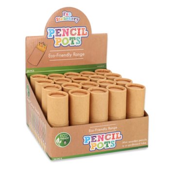 ดินสอสี 12 แท่งในกล่องทรงกระบอก: รุ่น Eco Friendly - พร้อมกล่องโชว์ (20 ชิ้น)