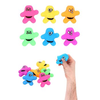 ตุ๊กตาบีบคลายเครียด SQUEEZY SPLAT MAN - คละสี - พร้อมกล่องโชว์ (24 ชิ้น)