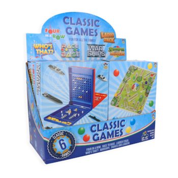 เกมส์เดินทางคลาสสิก - บรรจุกล่องดิสเพลย์ (6 ชิ้น)