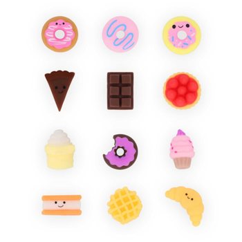 ของเล่นบีบสกุชชี่ลายขนมหวาน สำหรับจับฉลาก - กล่องโชว์ (84 ชิ้น)