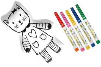 SES My First - ตุ๊กตาแมวระบายสีได้ (1 ชิ้น)