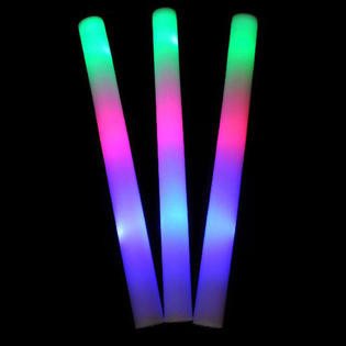 แท่งโฟมไฟ LED - แท่งไฟปาร์ตี้หลากสี (25 ชิ้น)
