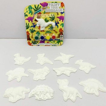 ชุดการ์ดระบายสีไดโนเสาร์ด้วยตัวเอง (12 ชิ้น)