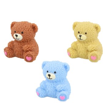 ตุ๊กตาสกุชชี่หมีบีบ Squeezy Bear - คละสี - ในกล่องดิสเพลย์ (12 ชิ้น)