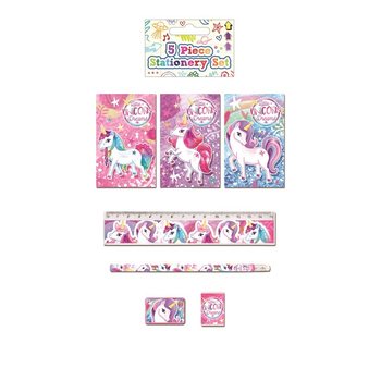 ชุดเครื่องเขียนยูนิคอร์น 5 ชิ้น (24 ชิ้น)
