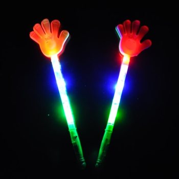 ไม้กระดิ่งมือตบมีไฟ LED (12 ชิ้น)