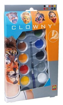 SES Clowny ชุดสีทาหน้าสูตรน้ำ (10 สี) (1 ชิ้น)