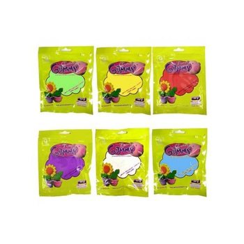 ดินน้ำมันยืดหยุ่น Funny Gummy คละสี, 60 กรัม (12 ชิ้น)
