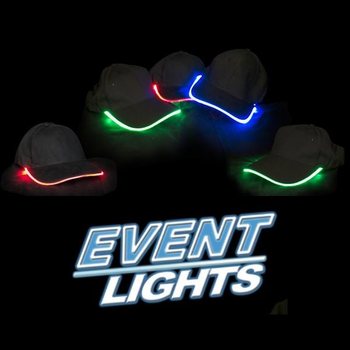 หมวกปาร์ตี้ LED เรืองแสง - สี: ฟ้า (6 ชิ้น)