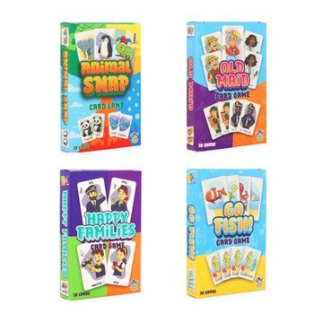 ชุดการ์ดเกมคลาสสิก คละ 4 แบบ - ในกล่องดิสเพลย์ (12 ชิ้น)