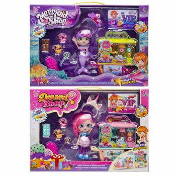ชุดของเล่นร้านโดนัท พร้อมตุ๊กตาและอุปกรณ์เสริมมากมาย - กล่องของขวัญหรูหรา (1 ชิ้น)
