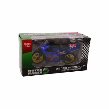 รถมอเตอร์ไซค์ SUPER SPORT DIE CAST สเกล 1:24 ในกล่องโชว์ (24 ชิ้น)