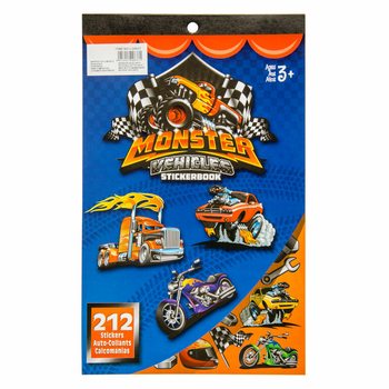 สมุดสติกเกอร์ Monster Truck 212 ชิ้น (12 เล่ม)
